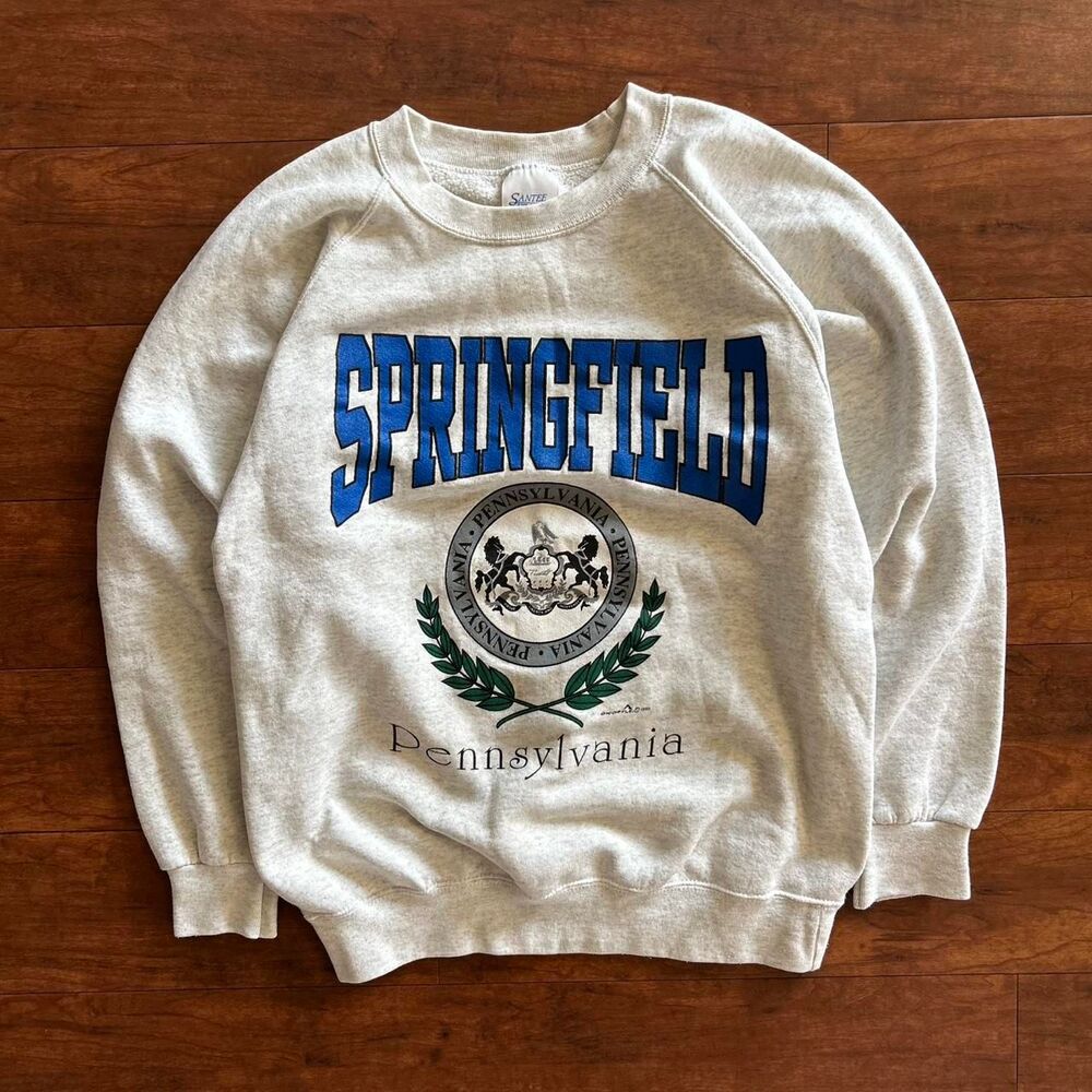 90s Vintage Springfield Pennsylvania Sweater Crewneck